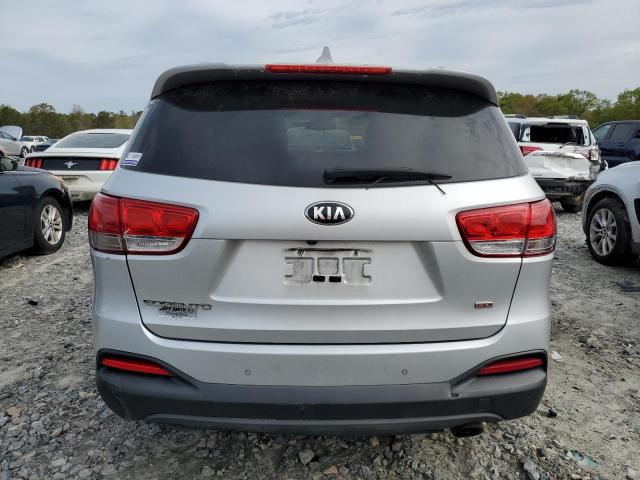 5XYPG4A33HG264409 - 2017 KIA SORENTO LX SILVER photo 6