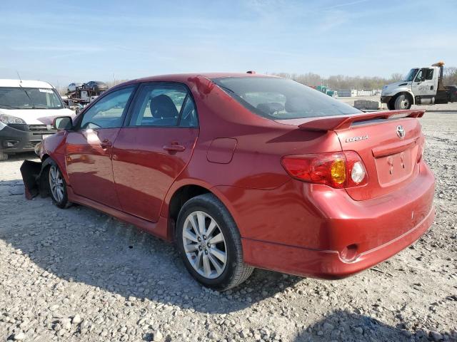 1NXBU4EE4AZ355025 - 2010 TOYOTA COROLLA BASE RED photo 2