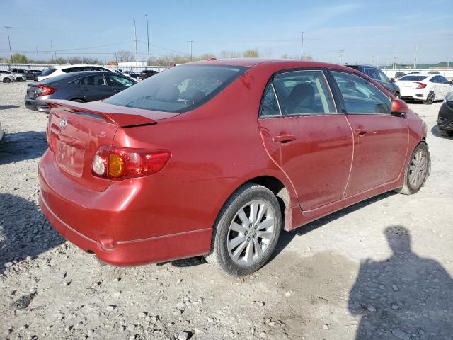 1NXBU4EE4AZ355025 - 2010 TOYOTA COROLLA BASE RED photo 3