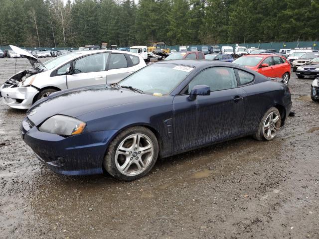 KMHHN65F76U212508 - 2006 HYUNDAI TIBURON GT BLUE photo 1