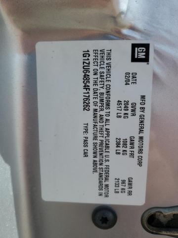 1G1ZU64854F176262 - 2004 CHEVROLET MALIBU MAXX LT ვერცხლისფერი ფოტო 12