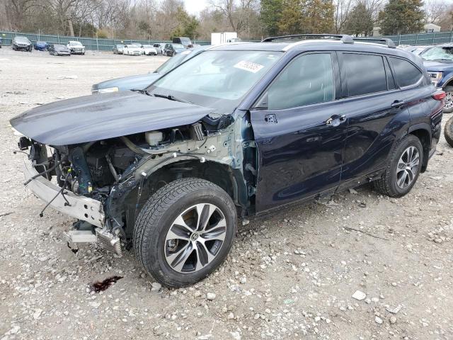 5TDHZRAHXMS523935 - 2021 TOYOTA HIGHLANDER XLE 蓝色 照片 1