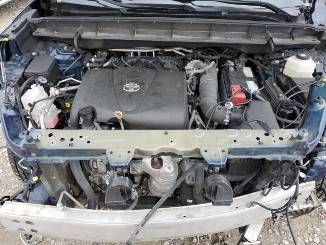 5TDHZRAHXMS523935 - 2021 TOYOTA HIGHLANDER XLE 蓝色 照片 12