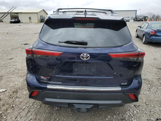 5TDHZRAHXMS523935 - 2021 TOYOTA HIGHLANDER XLE 蓝色 照片 6