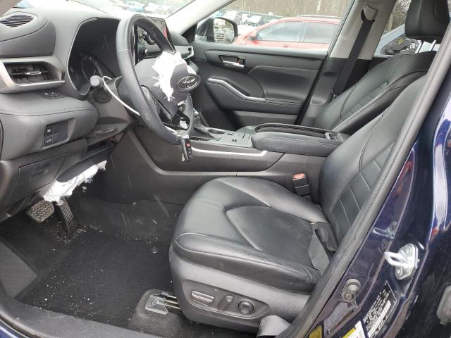 5TDHZRAHXMS523935 - 2021 TOYOTA HIGHLANDER XLE 蓝色 照片 7