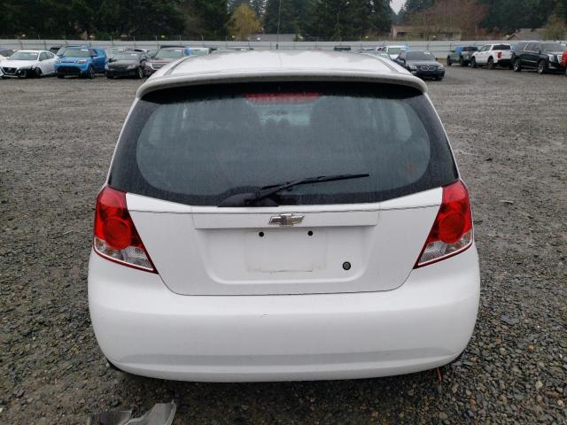 KL1TD66677B753272 - 2007 CHEVROLET AVEO BASE WHITE photo 6