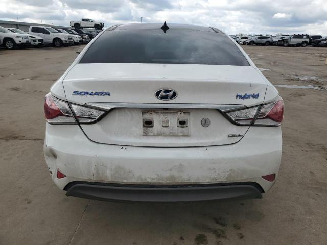 KMHEC4A48FA132508 - 2015 HYUNDAI SONATA HYBRID WHITE photo 6