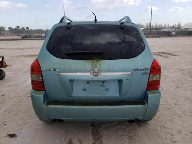 KM8JN12D16U375484 - 2006 HYUNDAI TUCSON GLS TURQUOISE photo 6