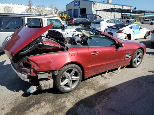 WDBSK75F75F104982 - 2005 MERCEDES-BENZ SL 500 BURGUNDY photo 3