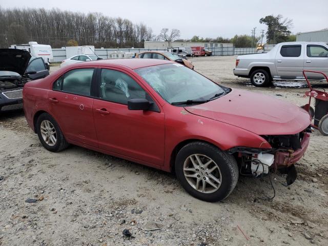 3FAHP0GA6AR427140 - 2010 FORD FUSION S RED photo 4