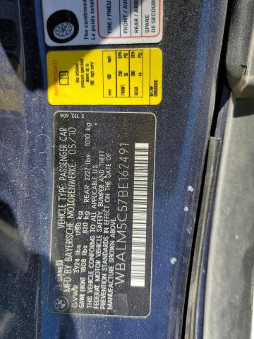 WBALM5C57BE162491 - 2011 BMW Z4 SDRIVE30I BLUE photo 12