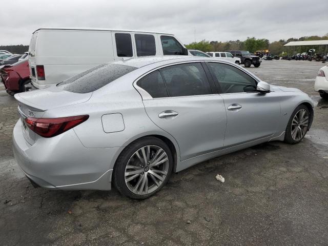 JN1EV7AP0JM360149 - 2018 INFINITI Q50 LUXE SILVER photo 3