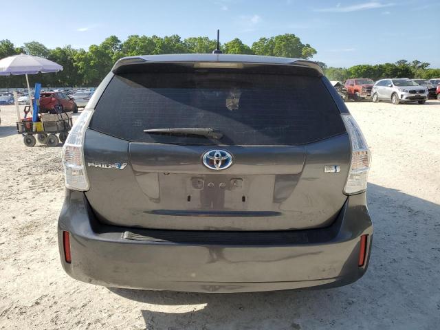 JTDZN3EU6D3190123 - 2013 TOYOTA PRIUS V GRAY photo 6