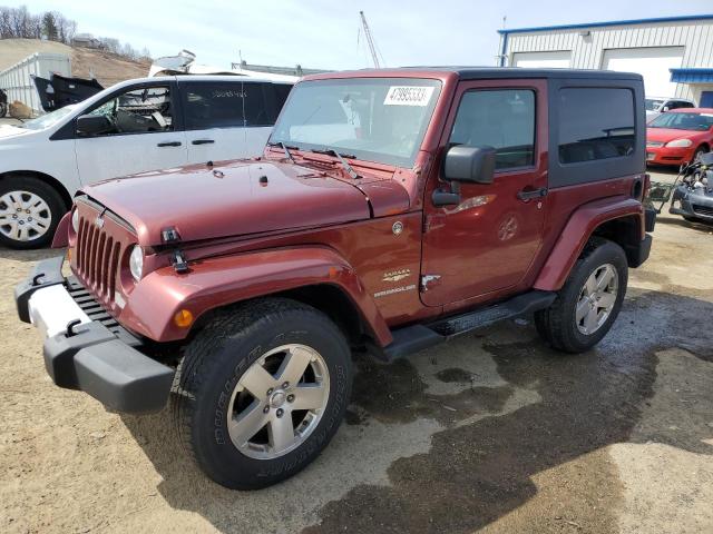 1J4FA54178L628004 - 2008 JEEP WRANGLER SAHARA MAROON photo 1