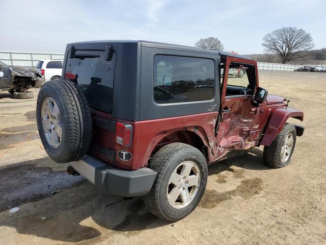 1J4FA54178L628004 - 2008 JEEP WRANGLER SAHARA MAROON photo 3