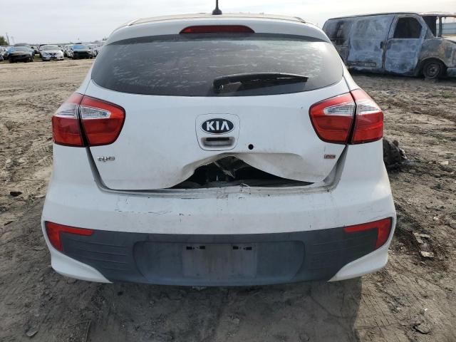 KNADM5A31G6625409 - 2016 KIA RIO LX WHITE photo 6