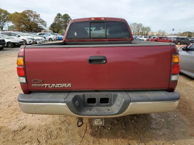 5TBRN34162S286457 - 2002 TOYOTA TUNDRA ACCESS CAB SR5 RED photo 6