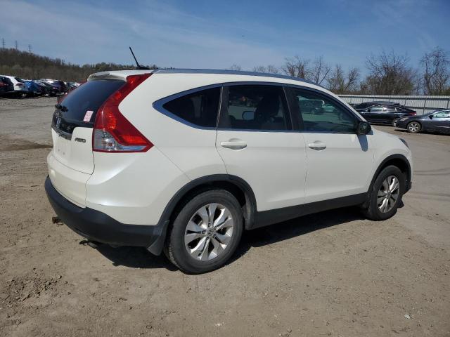 5J6RM4H74EL011412 - 2014 HONDA CR-V EXL WHITE photo 3