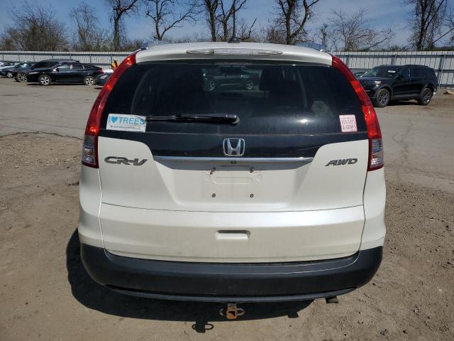 5J6RM4H74EL011412 - 2014 HONDA CR-V EXL WHITE photo 6