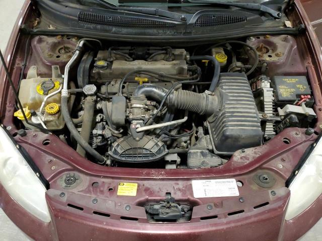 1B3EJ46X01N707359 - 2001 DODGE STRATUS SE MAROON photo 11