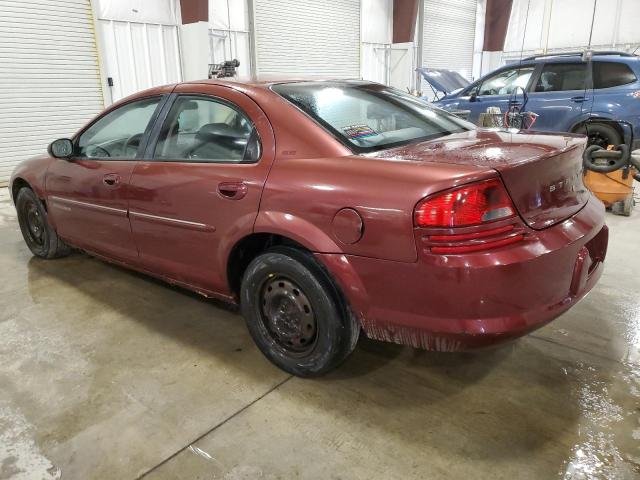 1B3EJ46X01N707359 - 2001 DODGE STRATUS SE MAROON photo 2