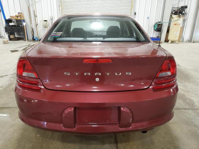 1B3EJ46X01N707359 - 2001 DODGE STRATUS SE MAROON photo 6