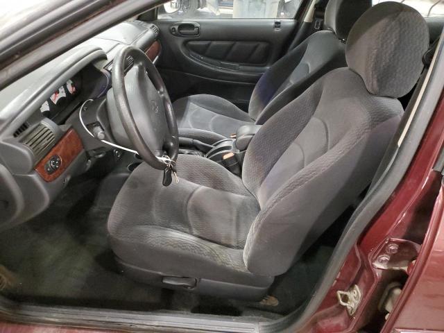 1B3EJ46X01N707359 - 2001 DODGE STRATUS SE MAROON photo 7