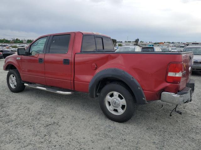 1FTPW12517FA20275 - 2007 FORD F150 SUPERCREW RED photo 2