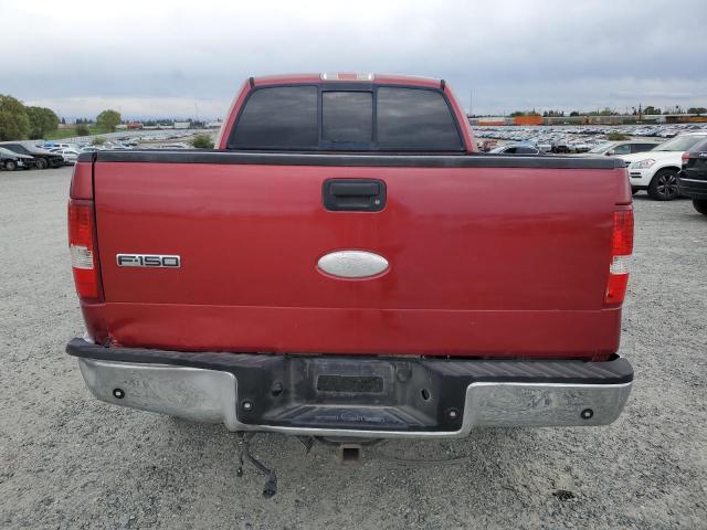 1FTPW12517FA20275 - 2007 FORD F150 SUPERCREW RED photo 6