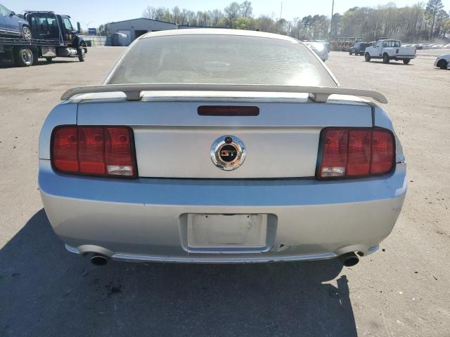 1ZVHT82H695116330 - 2009 FORD MUSTANG GT SILVER photo 6