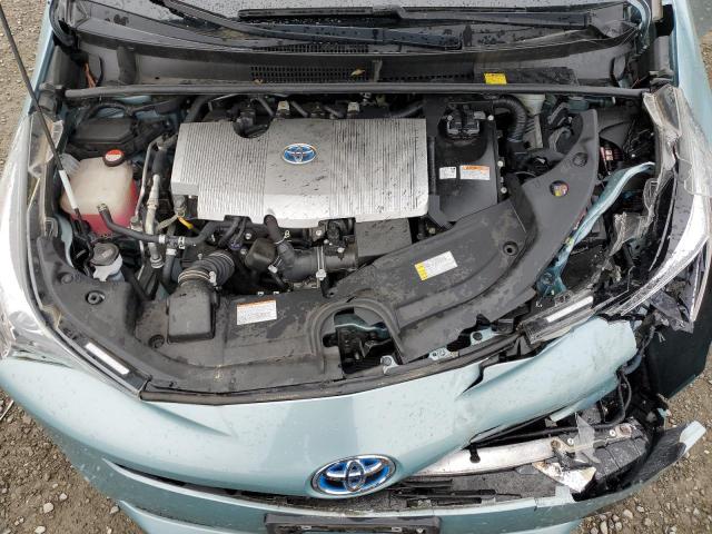 JTDKBRFU5G3000991 - 2016 TOYOTA PRIUS BLUE photo 11