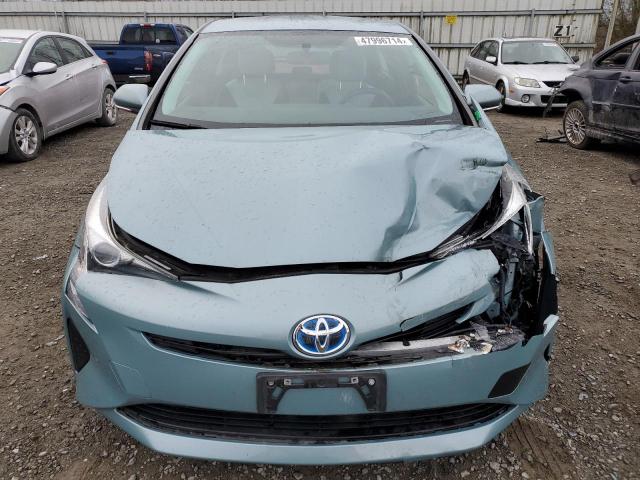 JTDKBRFU5G3000991 - 2016 TOYOTA PRIUS BLUE photo 5