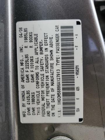 1HGCM56896A127913 - 2006 HONDA ACCORD EX GRAY photo 12