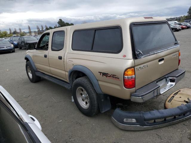 5TEGN92N91Z852748 - 2001 TOYOTA TACOMA DOUBLE CAB PRERUNNER GOLD photo 2