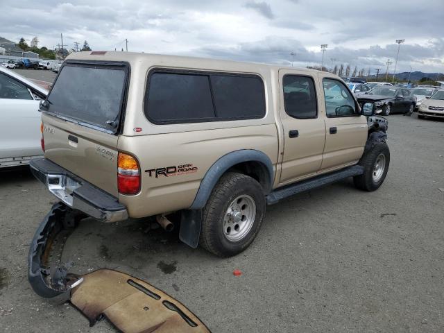 5TEGN92N91Z852748 - 2001 TOYOTA TACOMA DOUBLE CAB PRERUNNER GOLD photo 3