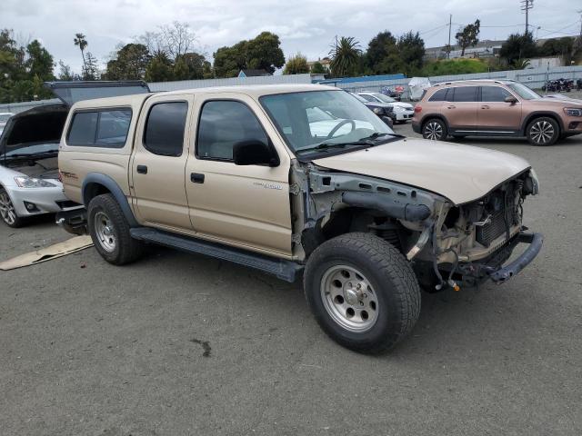 5TEGN92N91Z852748 - 2001 TOYOTA TACOMA DOUBLE CAB PRERUNNER GOLD photo 4