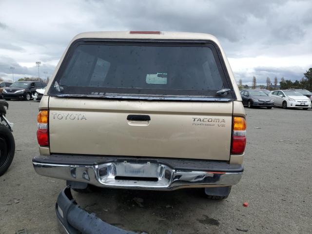 5TEGN92N91Z852748 - 2001 TOYOTA TACOMA DOUBLE CAB PRERUNNER GOLD photo 6