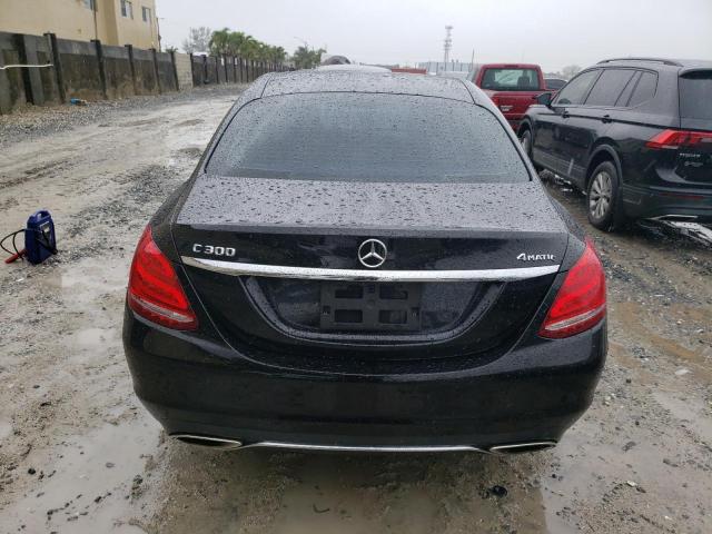 55SWF4KB2FU048784 - 2015 MERCEDES-BENZ C 300 4MATIC BLACK photo 6