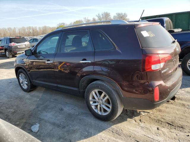 5XYKT4A62FG658318 - 2015 KIA SORENTO LX BURGUNDY photo 2