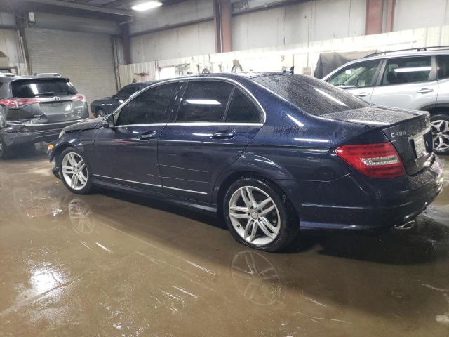 WDDGF8AB0DR255895 - 2013 MERCEDES-BENZ C 300 4MATIC BLUE photo 2