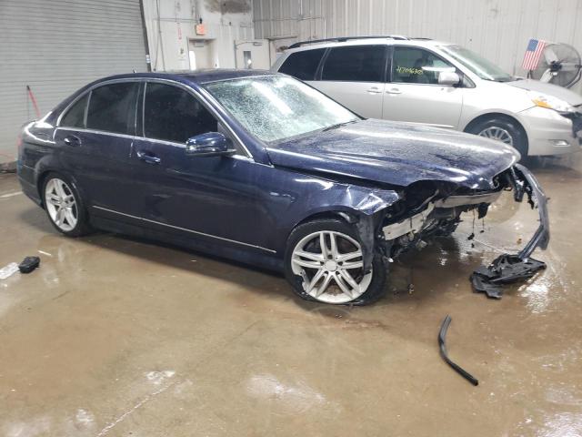 WDDGF8AB0DR255895 - 2013 MERCEDES-BENZ C 300 4MATIC BLUE photo 4