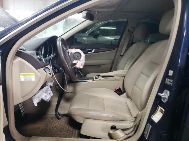 WDDGF8AB0DR255895 - 2013 MERCEDES-BENZ C 300 4MATIC BLUE photo 7