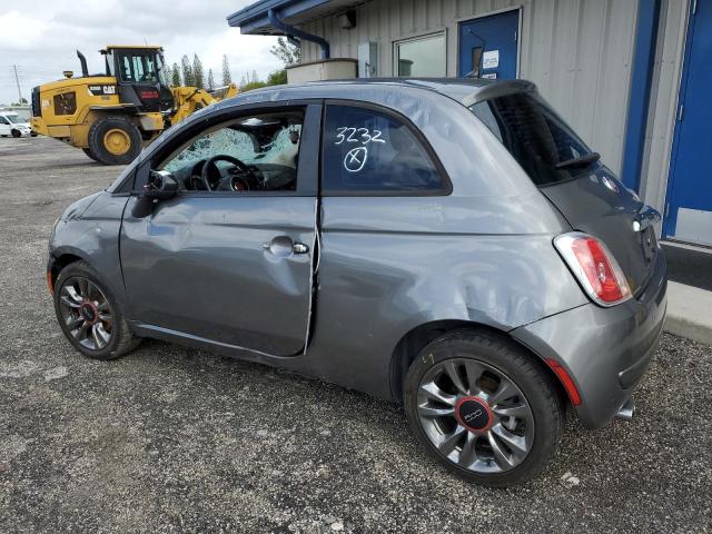 3C3CFFAR5CT383232 - 2012 FIAT 500 POP GRAY photo 2