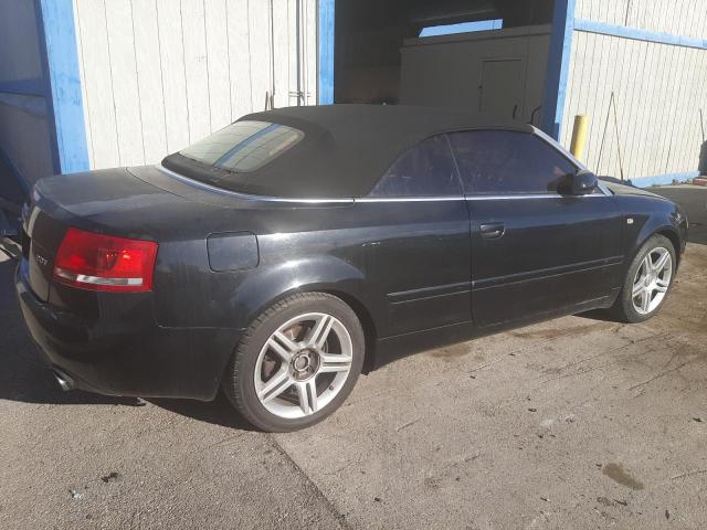 WAUAF48H18K011901 - 2008 AUDI A4 2.0T CABRIOLET BLACK photo 3