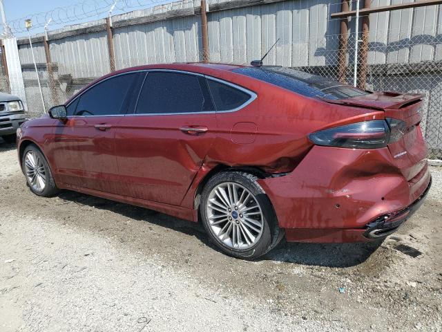 3FA6P0H96ER103445 - 2014 FORD FUSION SE RED photo 2