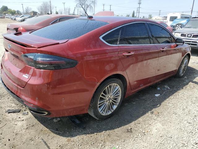 3FA6P0H96ER103445 - 2014 FORD FUSION SE RED photo 3