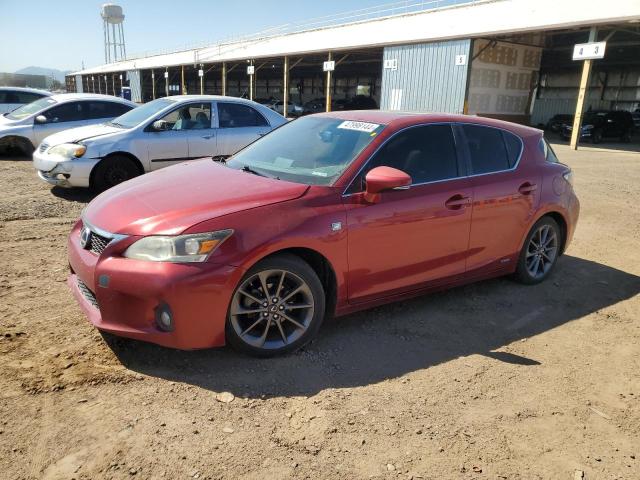 JTHKD5BH2C2081152 - 2012 LEXUS CT 200 MAROON photo 1