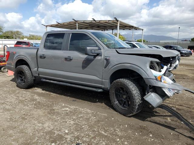 1FTEW1EP0MFA27766 - 2021 FORD F150 SUPERCREW GRAY photo 4