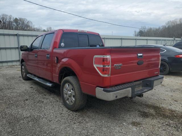 1FTFW1CF4BKD61902 - 2011 FORD F150 SUPERCREW RED photo 2