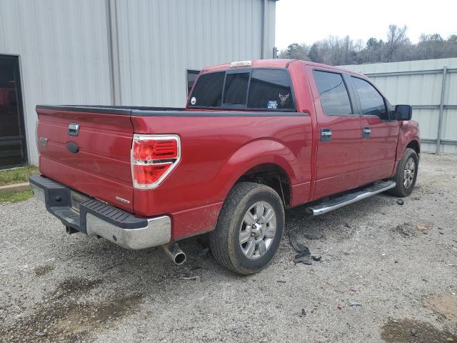 1FTFW1CF4BKD61902 - 2011 FORD F150 SUPERCREW RED photo 3